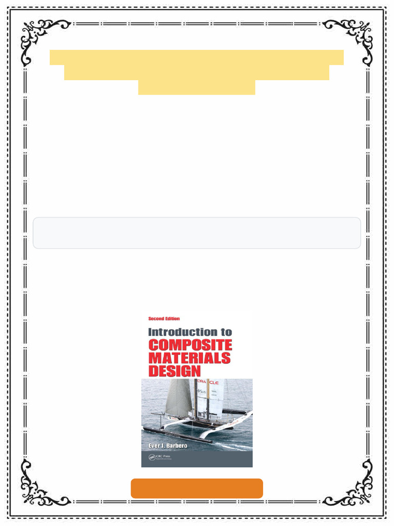 Introduction to Composite Materials Design 2nd Edition Ever J. Barbero ...