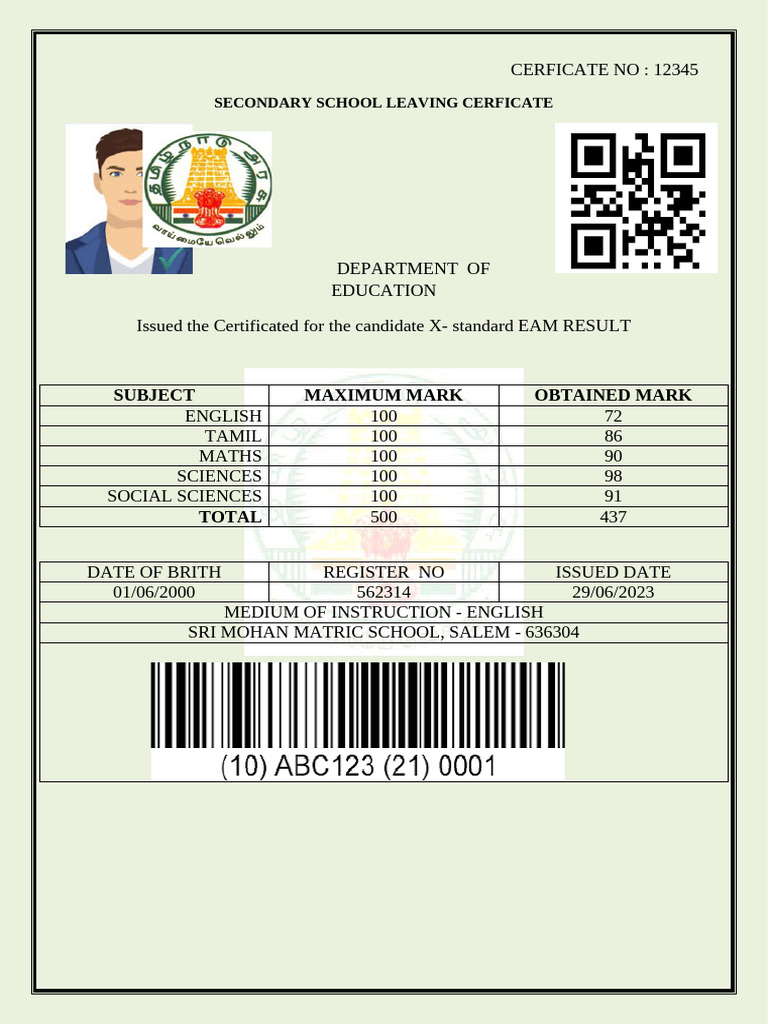 Mark Sheet | PDF