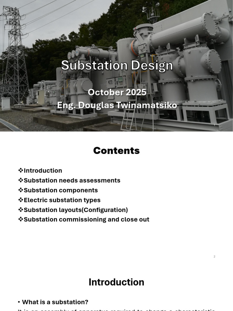 Substation Design Douglas 24.10.2025 | PDF | Transformer | Electrical ...