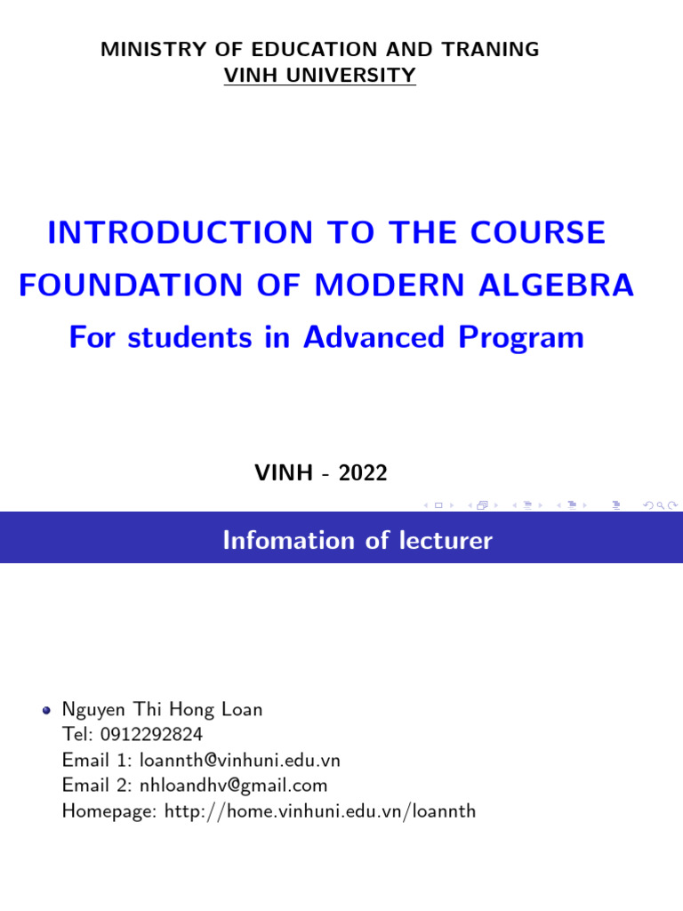 Introduction To The Course | PDF