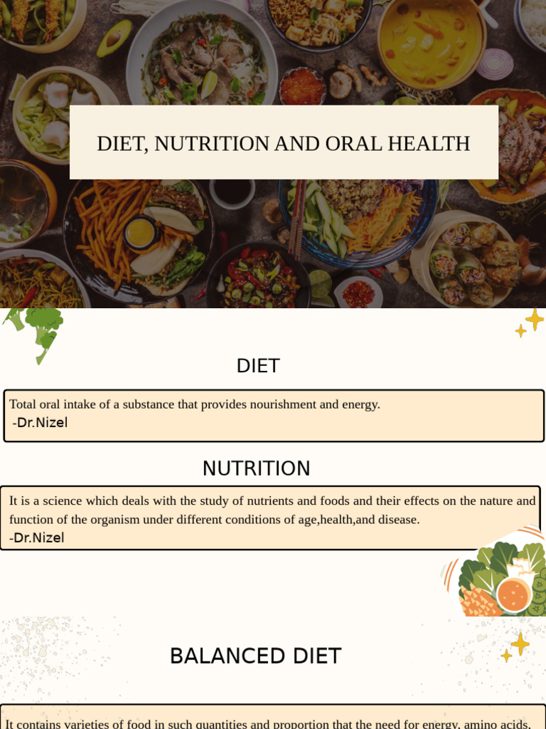 Diet and Nutrition's Impact on Oral Health | PDF | Carbohydrates ...
