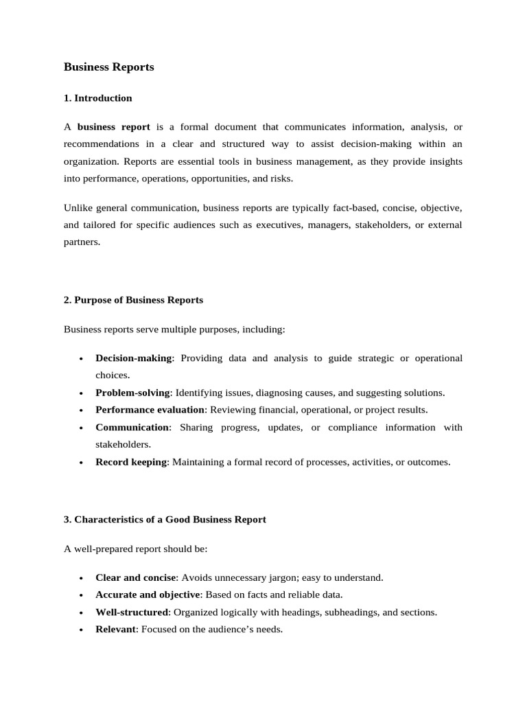Essential Guide to Business Reports | PDF | Data | Decision Making