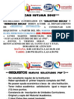 ++IUTJAA  BECAS 2012++ REQUISITOS PARA *SOLICITUD DE BECAS Y RENOVACIONES 2012*