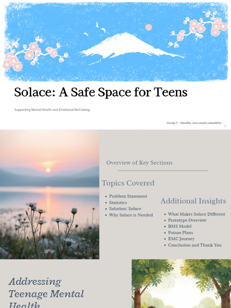 Presentation - Solace | PDF | Mental Health | Adolescence