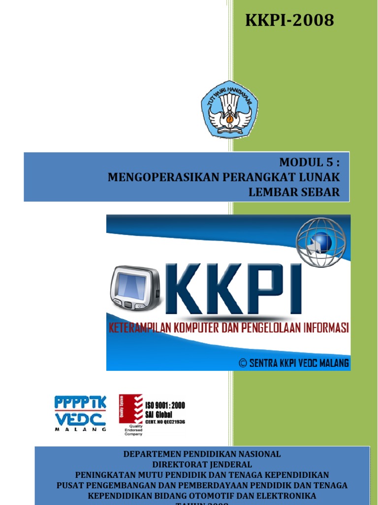 MODUL KKPI Mengoperasikan Software Spreadsheet | PDF