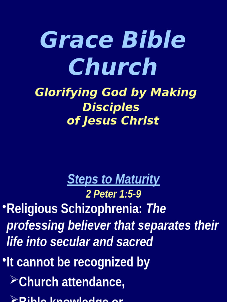Steps to Spiritual Maturity in Christ | PDF | God In Christianity | Faith