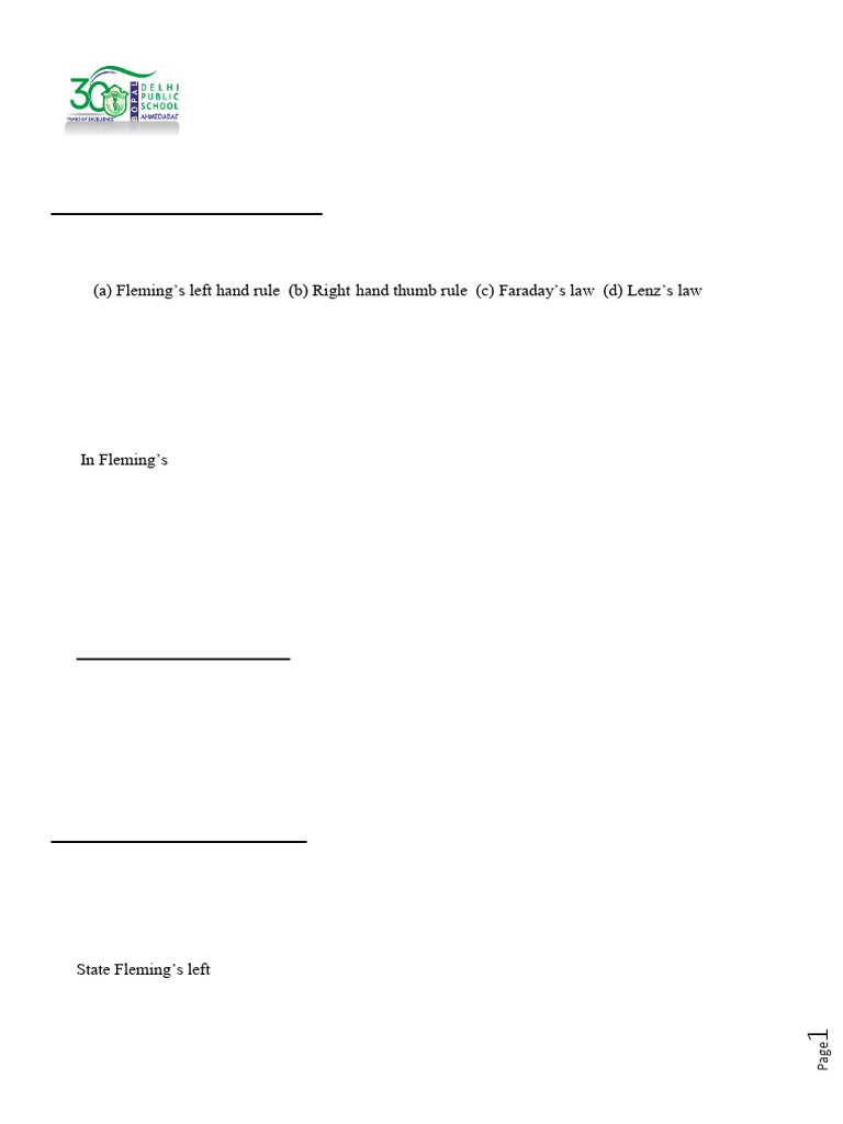 CH 12 Physics Assignment 2025-26 | PDF | Magnetic Field | Inductor