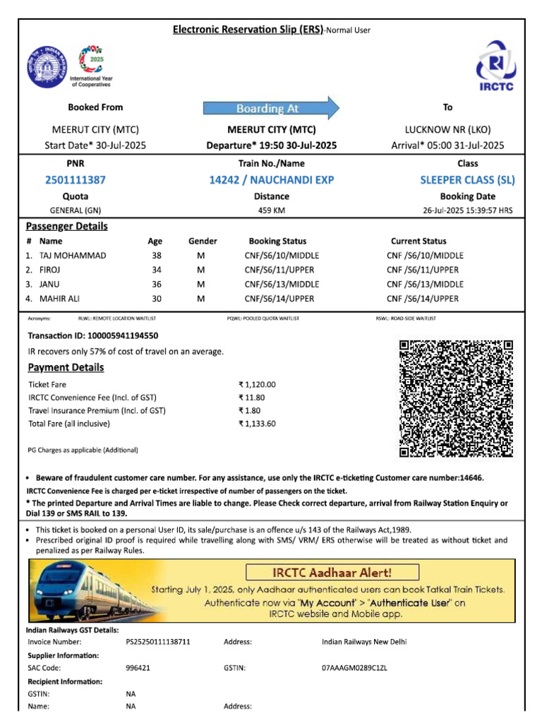 Irctc | PDF