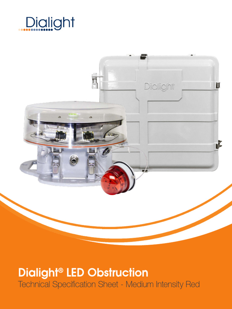 Dialight LED Obstruction MediumIntensityRed SpecSheet March2018 | PDF ...