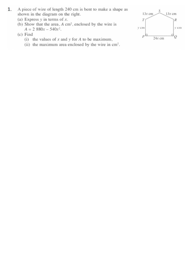 F5 Add Maths Chapter 2 Differentiation 08122025 | PDF