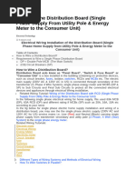 Distribution Board Installation Guide | PDF | Electrical Wiring | Fuse ...