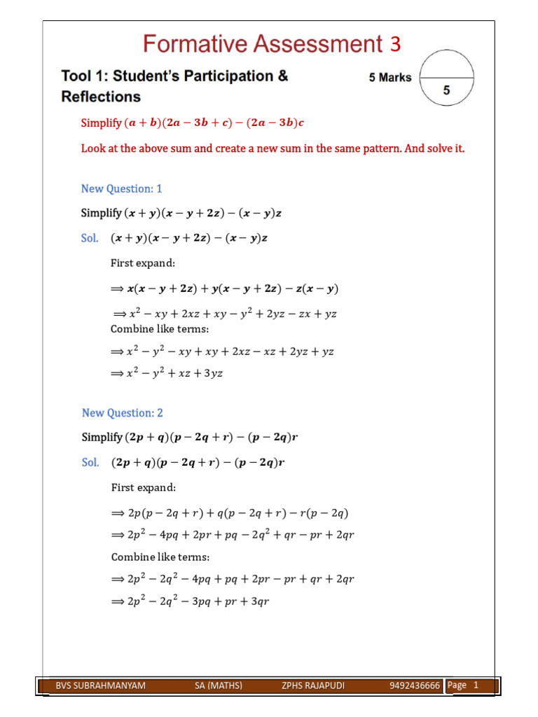 Algebraic Identities Simplification Guide | PDF | Geometry | Algebra