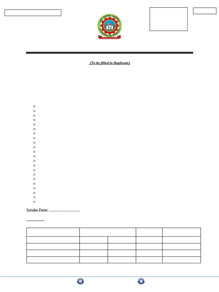 Undergraduate Application Forms PDF | PDF | Diploma