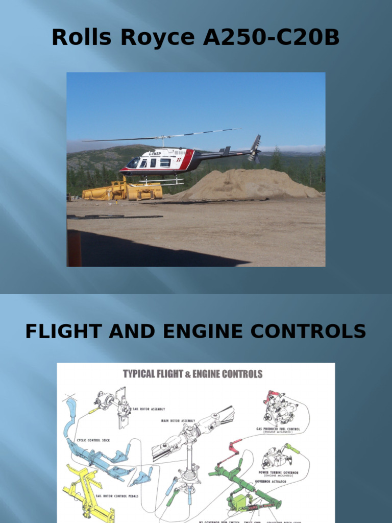 Rolls Royce A250-C20B Engine Overview | PDF | Turbine | Engines