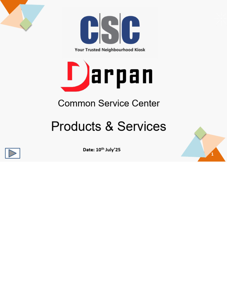 Comprehensive Guide to CSC Services | PDF | Financial Services