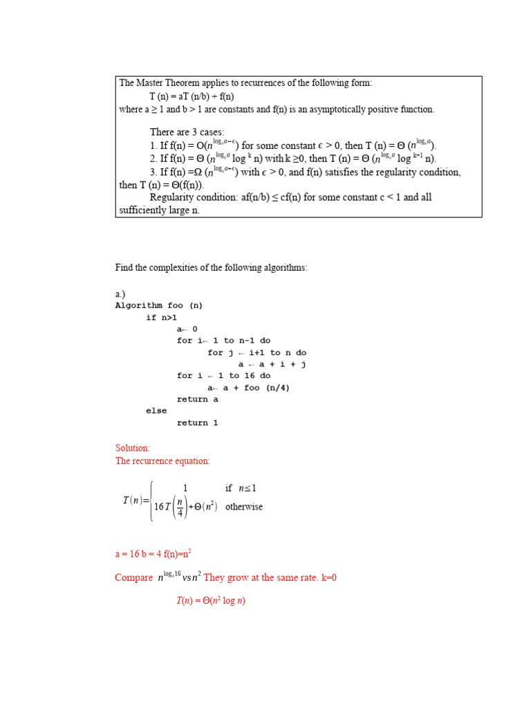 Exercise MT | PDF | Recurrence Relation | Applied Mathematics