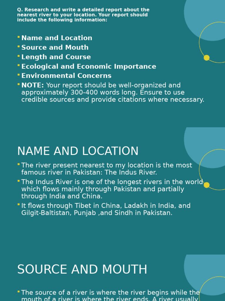 Geography Assignment | PDF | Indus River | River