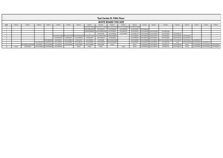 Test Center B Fifth Floor Layout | PDF