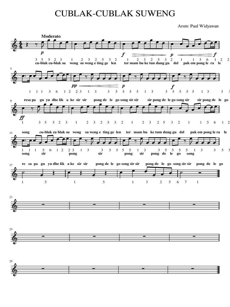 Cublak-Cublak Suweng Lyrics Analysis | PDF