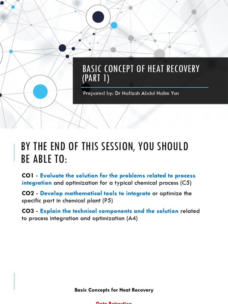 Heat Recovery Basics in Chemical Processes | PDF | Heat | Temperature