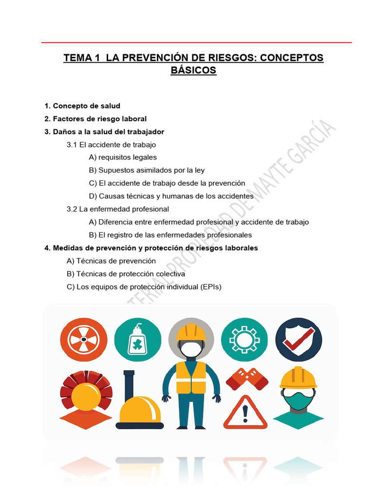 Prevención de Riesgos Laborales: Guía Básica | PDF | ruido | Riesgo
