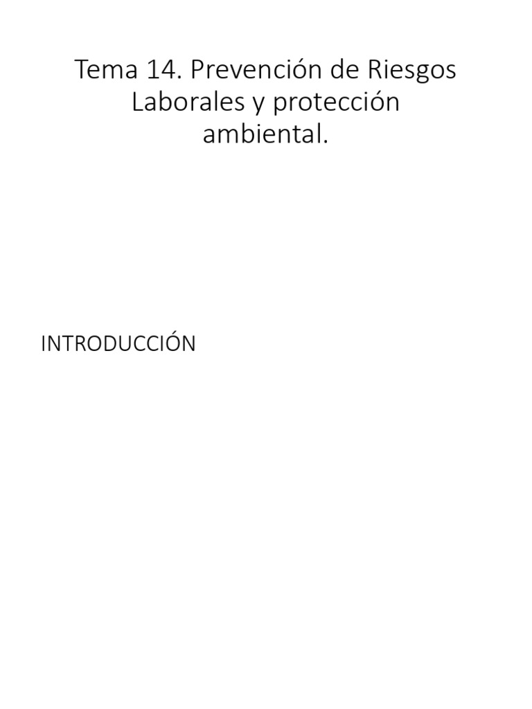 Prevención de Riesgos Laborales y EPI | PDF