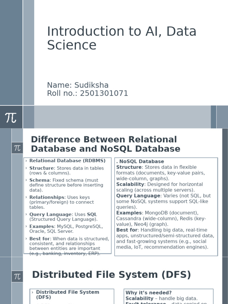 Sudiksha - 2501301071 (Intro To AI 2) | PDF | No Sql | Databases