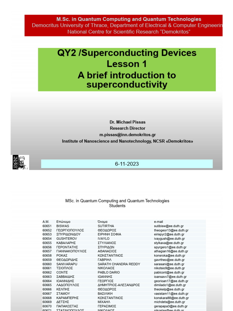 Introduction to Superconductivity Basics | PDF | Superconductivity ...