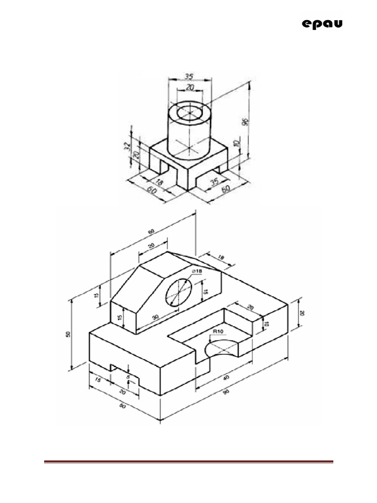 Fiche TD 4 Projection Orthogonale - 2 | PDF