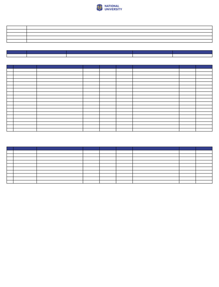AY 2025-2026 Class List: Steel Design | PDF