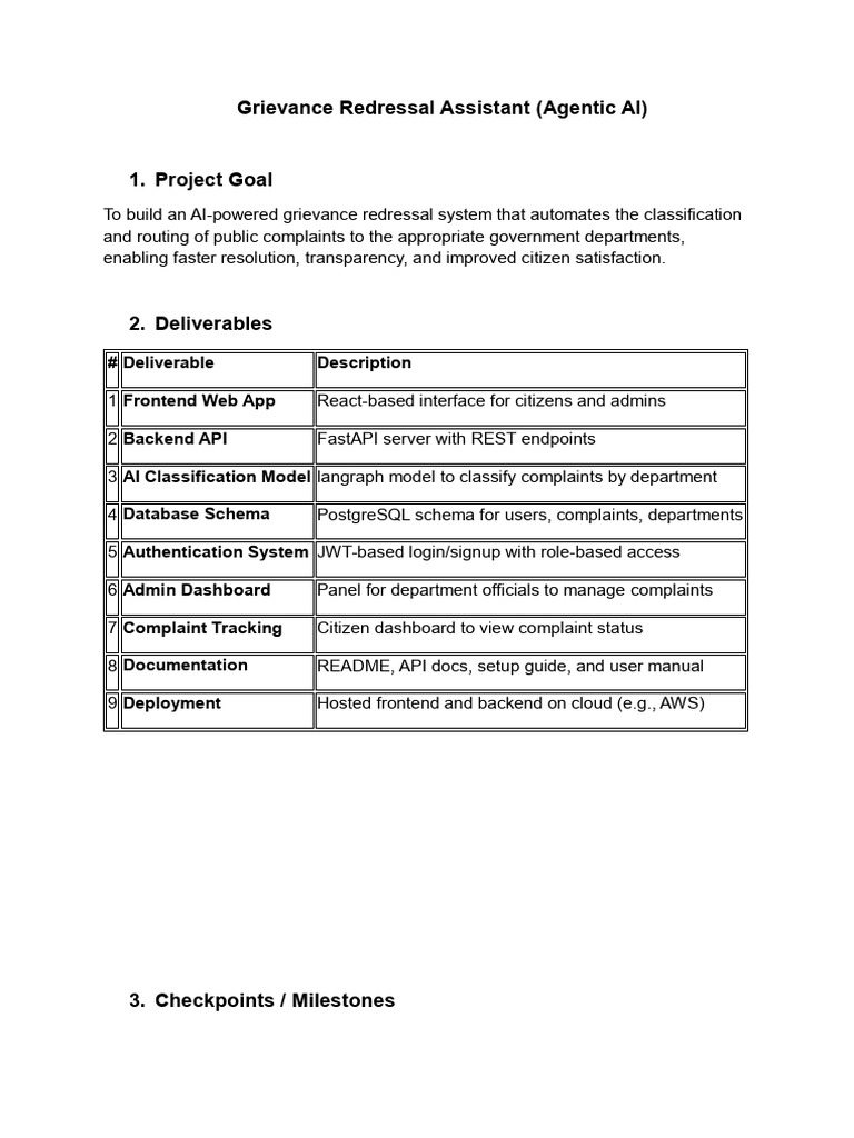 AI Grievance Redressal System Overview | PDF | Databases | Postgre Sql