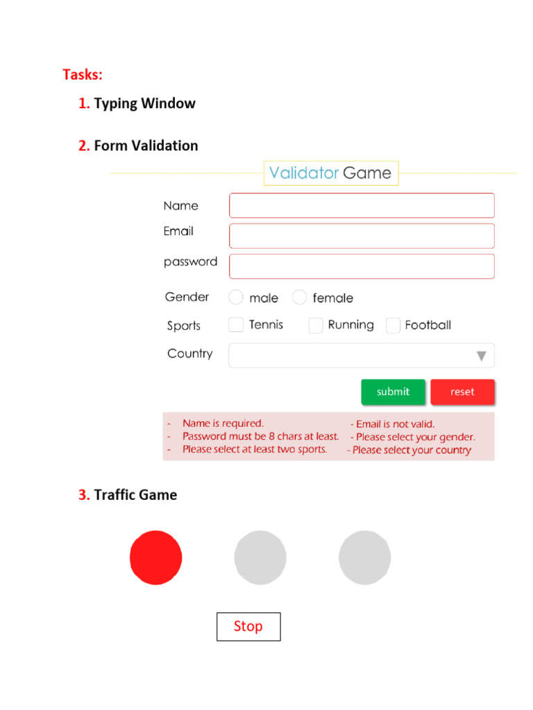 Web Development Task List | PDF