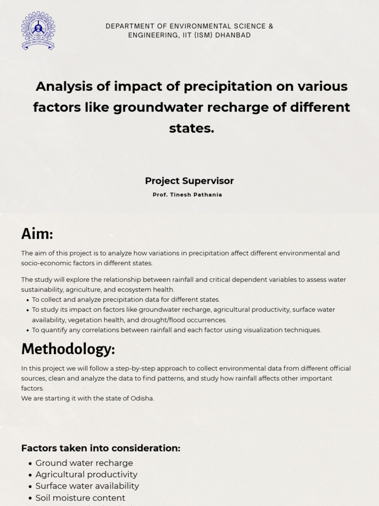 Precipitation Impact on Groundwater Recharge | PDF | Groundwater | Rain