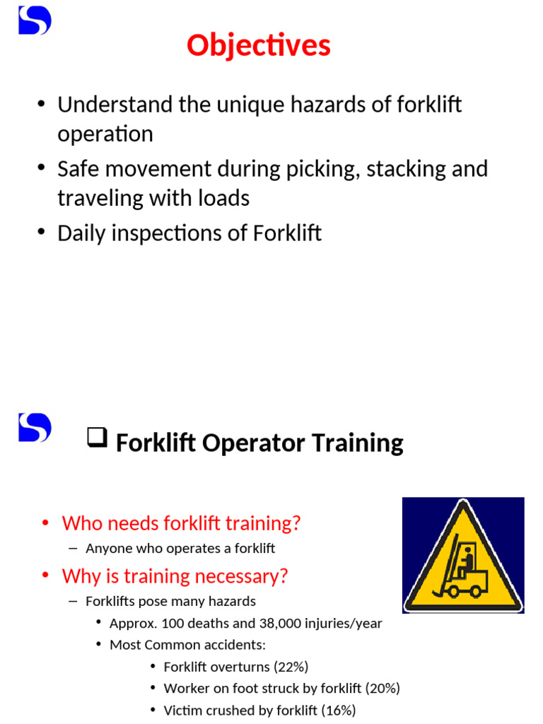 Fork Lift Training 1 | PDF | Forklift | Transport
