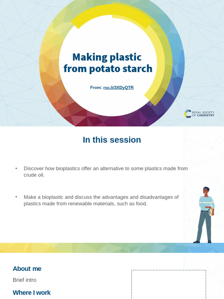 Making Plastic From Potato Starch: From: RSC - Li/3Xdyqtr | PDF ...