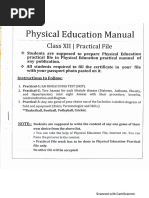 Practical File 2024 Physical Education Class 12 | PDF
