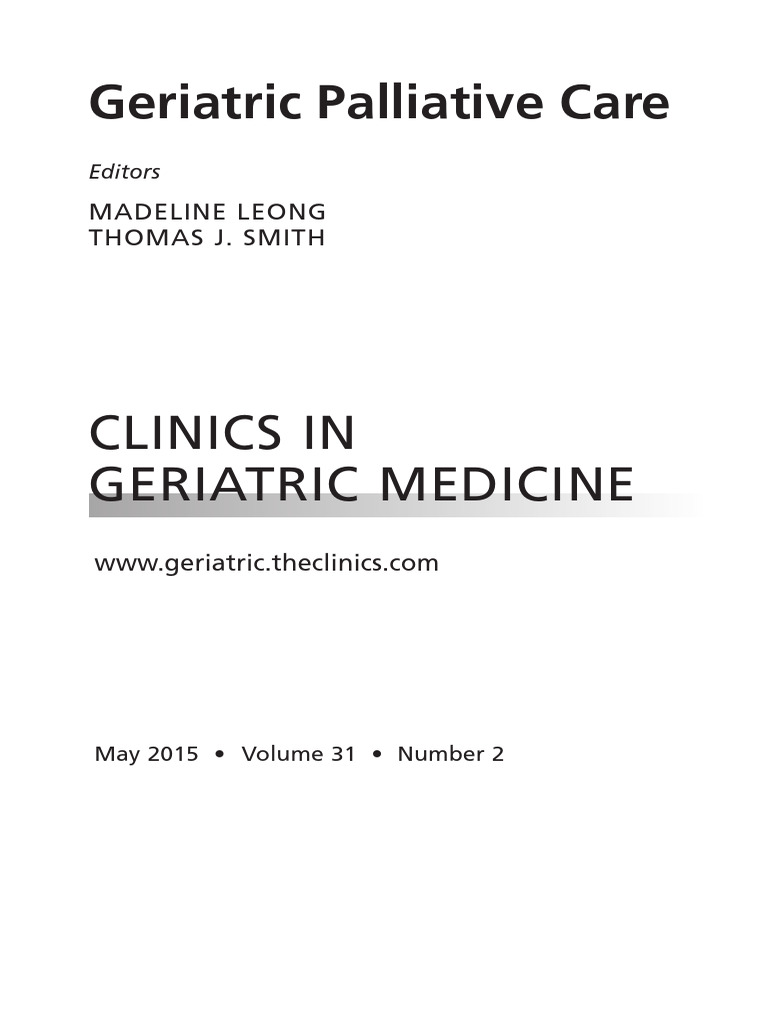 Geriatric Palliative Care CGM | PDF