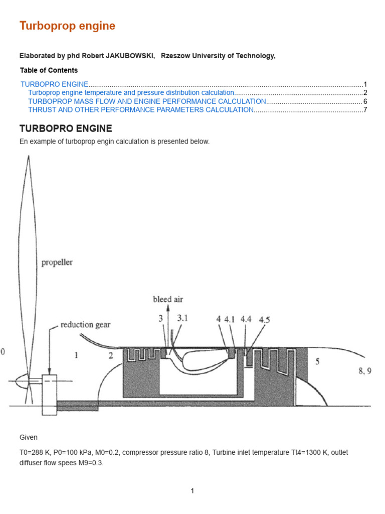 Turboprop Engine | PDF | Pressure | Turbine