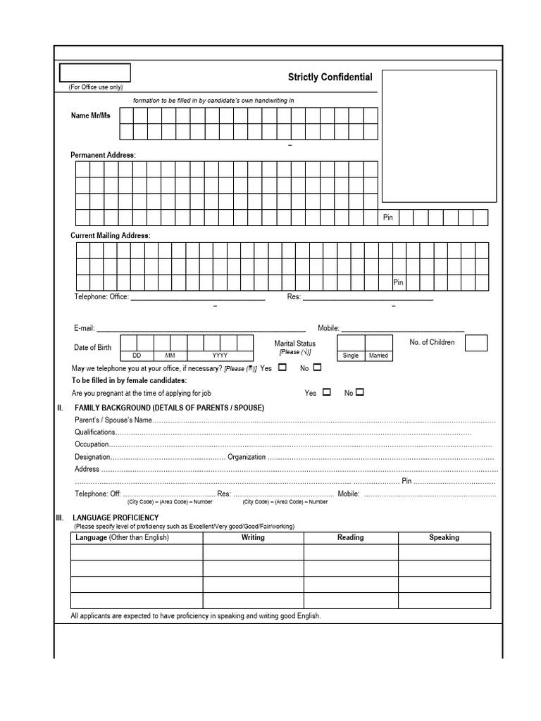 CMPL-Employment Application Form | PDF