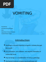 Vomiting History Taking Checklist | PDF | Vomiting | Medical Specialties