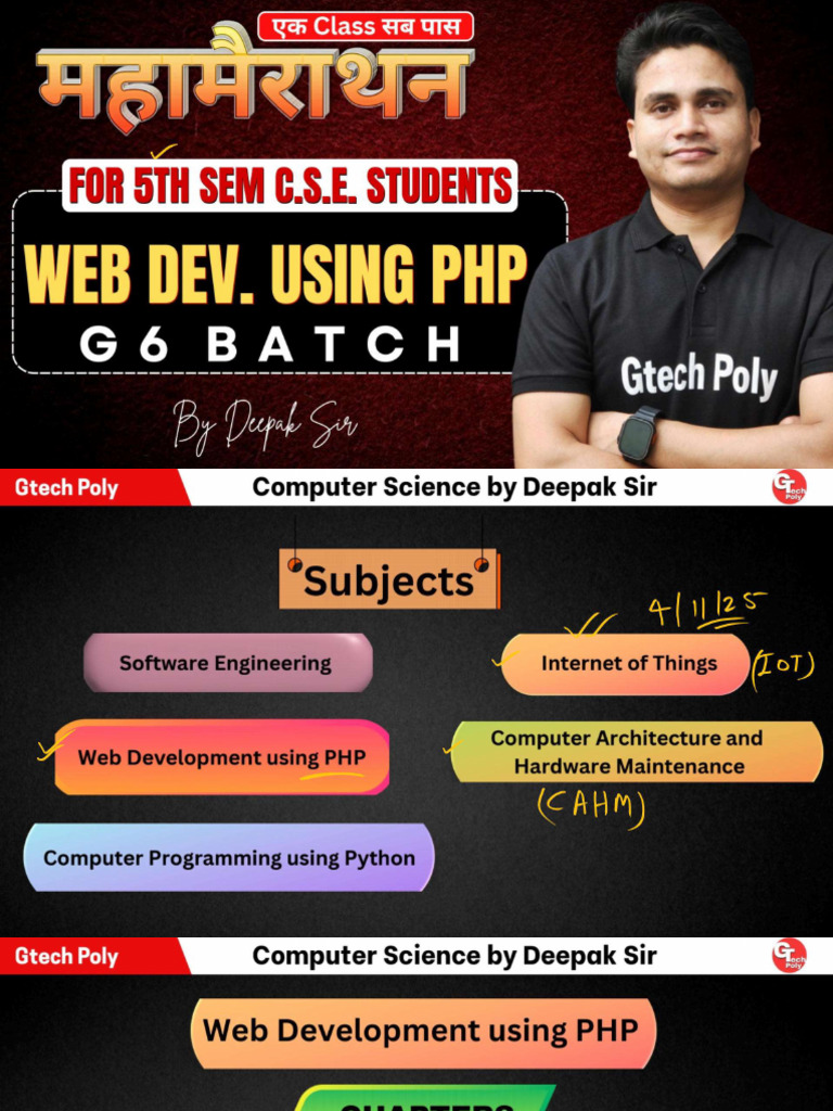 PHP Unit 1 | PDF