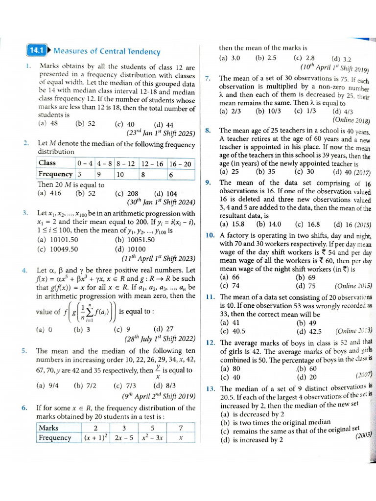 Maths MTG Questions | PDF