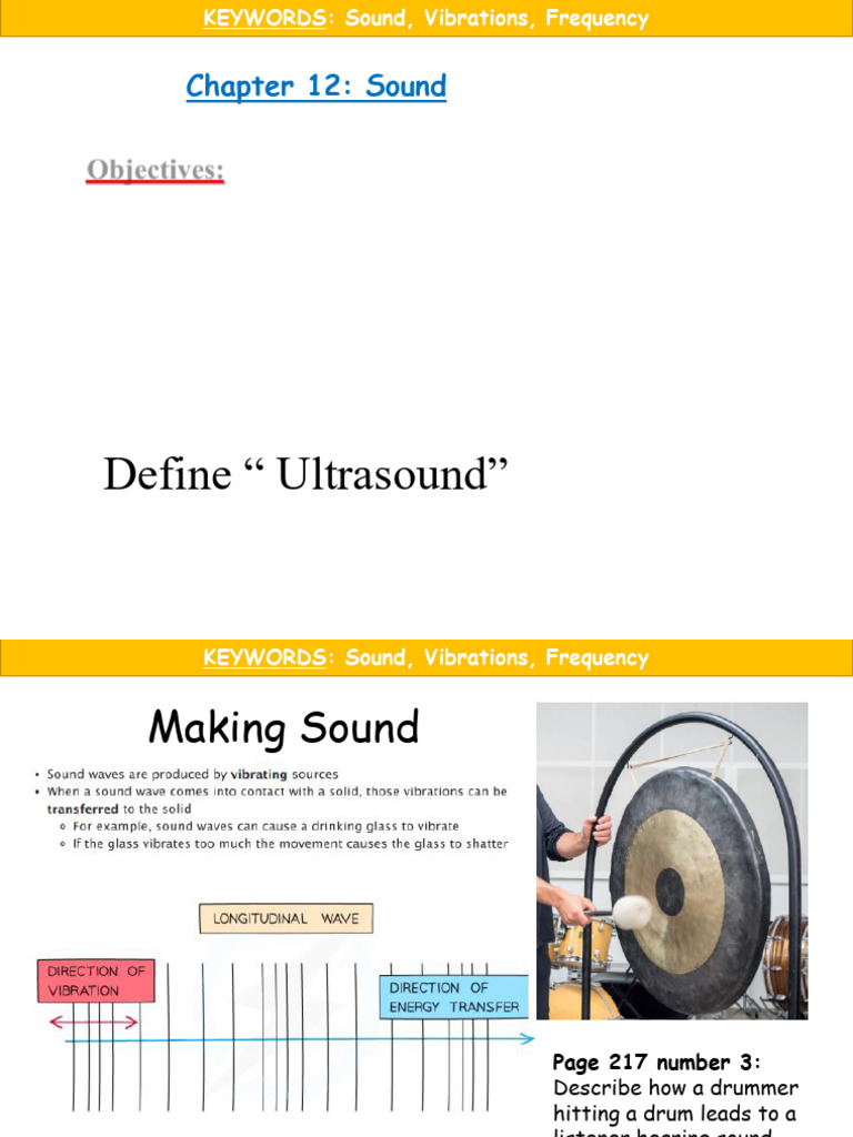 Understanding Sound Waves and Ultrasound | PDF | Sound | Frequency