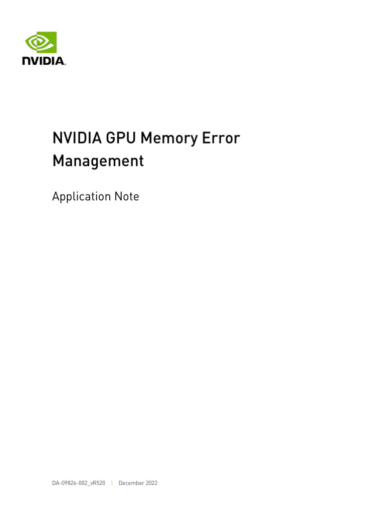 A100 Gpu Mem Error MGMT | PDF | Graphics Processing Unit | Computer ...