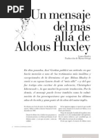 Carta de Huxley a Su Esposa