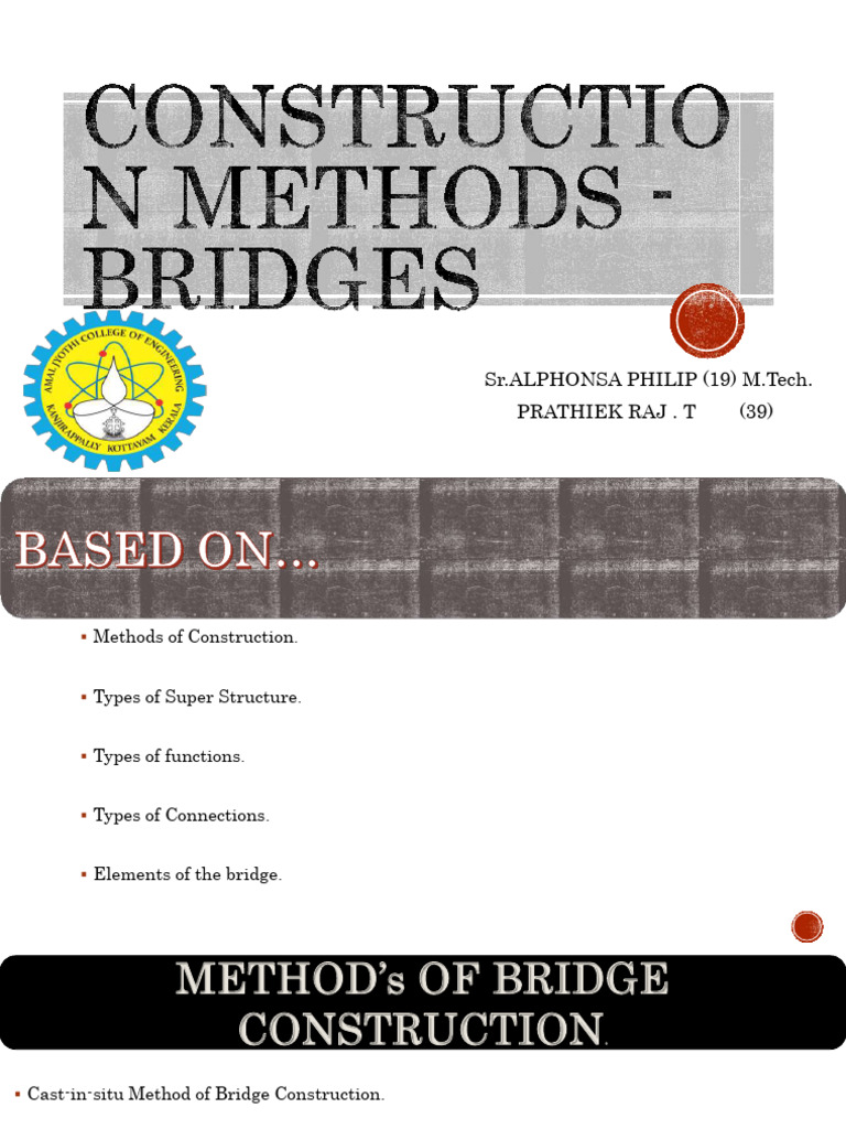 Bridge Construction Methods Overview | PDF | Bridge | Prestressed Concrete