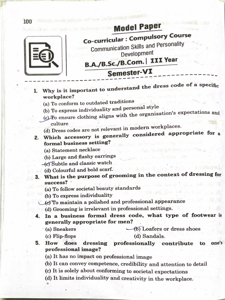 Model Paper Chitra | PDF