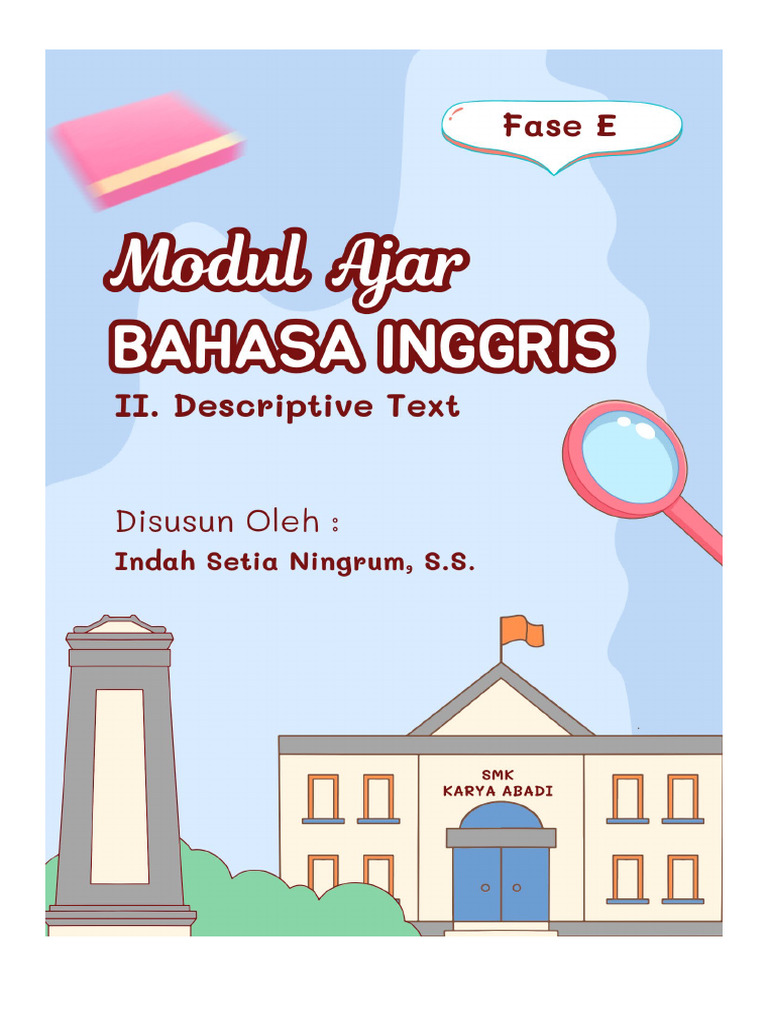Modul Ajar Descriptive Text SMK Karya Abadi | PDF