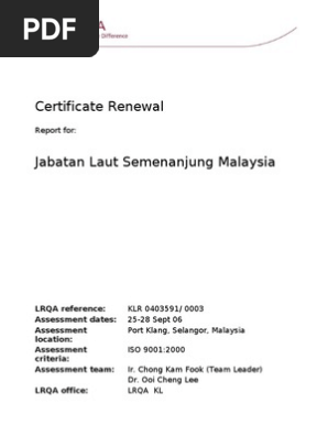 CR2 1v2  PDF  Iso 9000  Audit