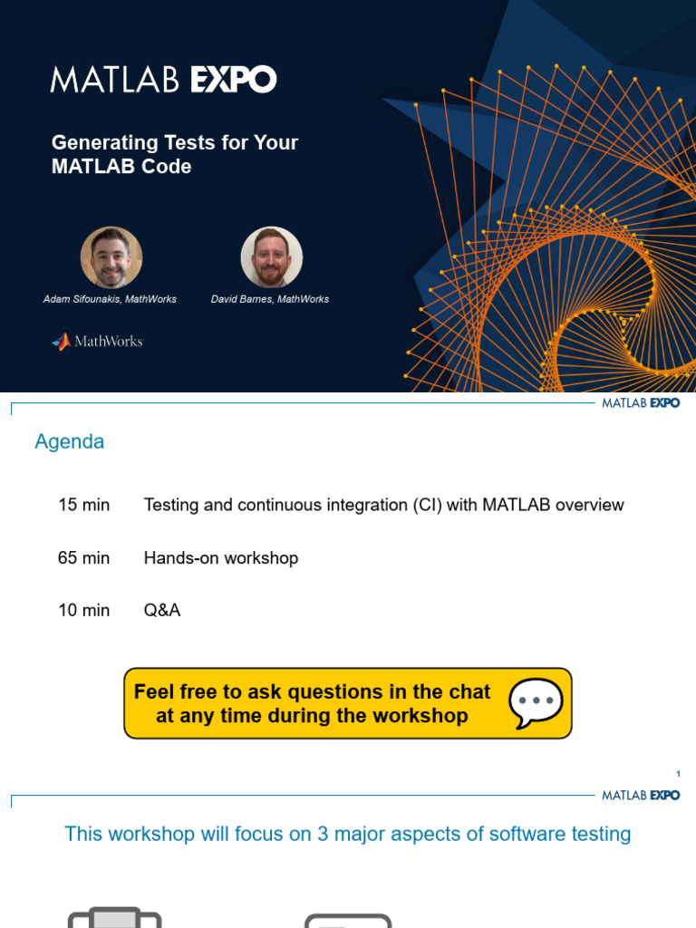 MATLAB Code Testing and CI Workshop | PDF | Matlab | Software Testing